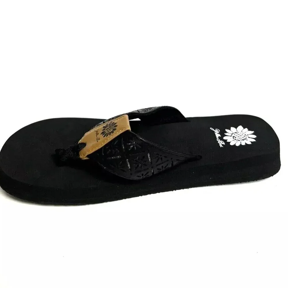 Yellow Box Womens Griselda Sandal Black Size 7.5 M - Picture 2 of 6